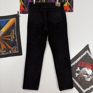 90s Lee Black Denim Straight Jeans – Size 34x34 Vintage